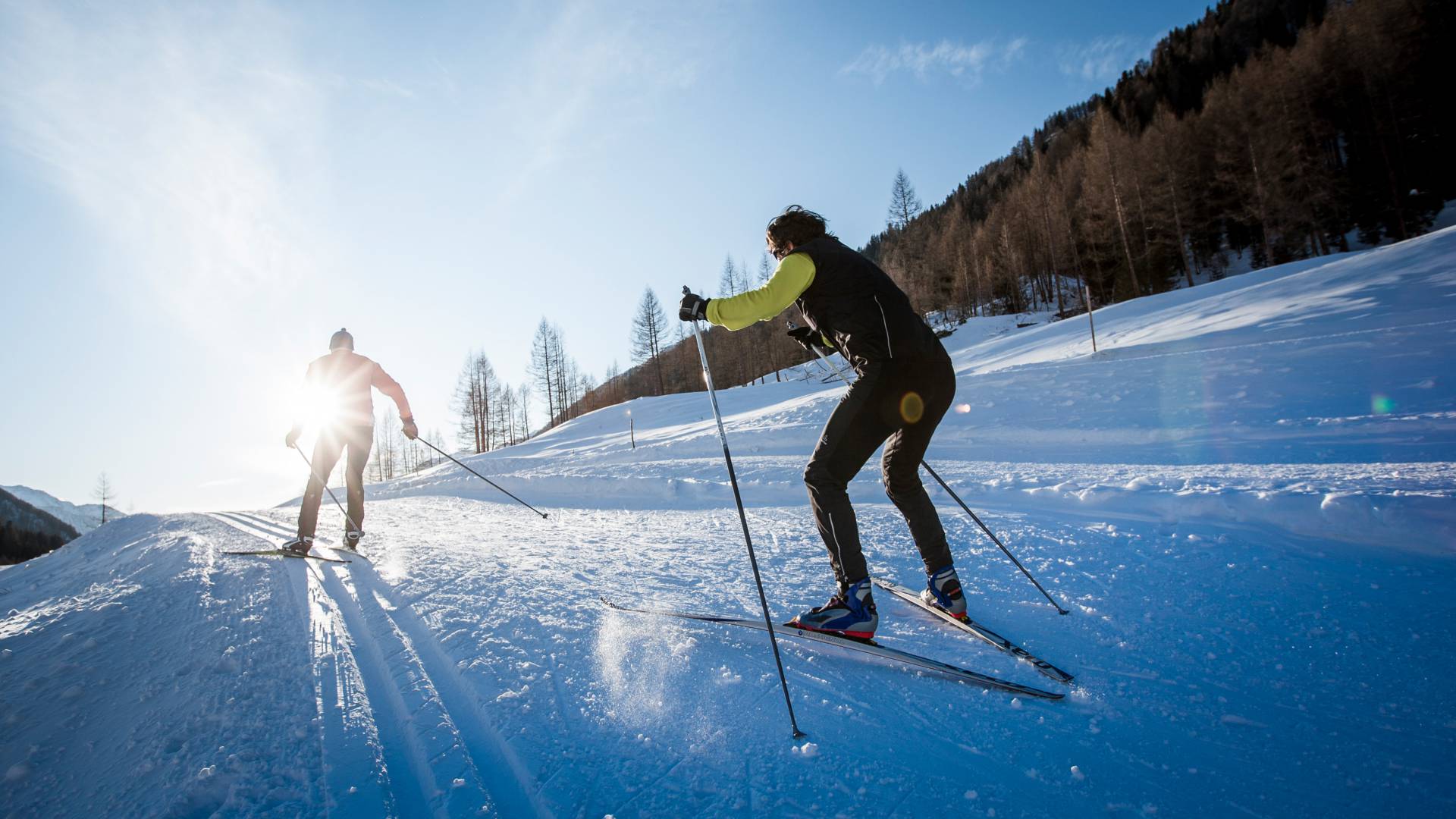 Langläufer im Ahrntal