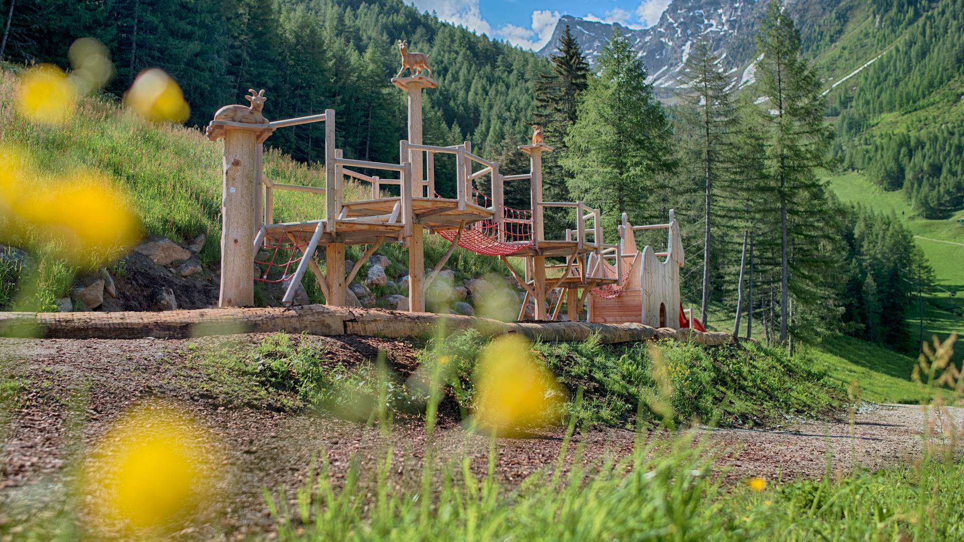 Balance Parcour im Family Park Klausberg