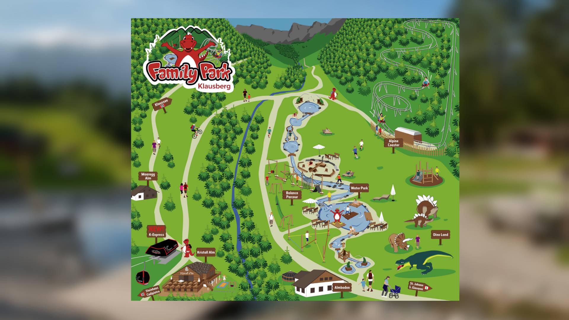 Family Park Klausberg Übersichtskarte