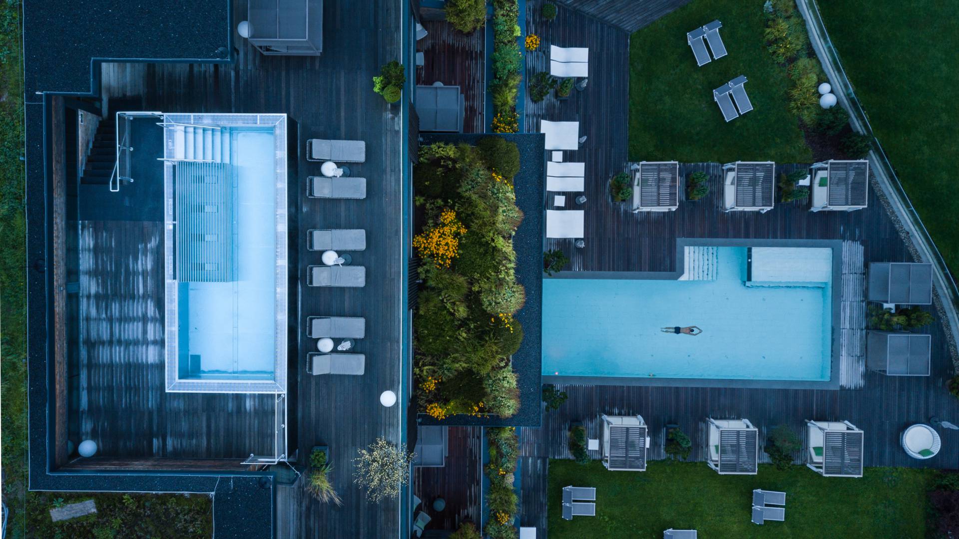 Sky Lounge Wellnessbreich im Freien