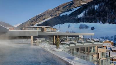 Sunset Sky Pool Winter