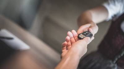 Schlüsselübergabe Porsche