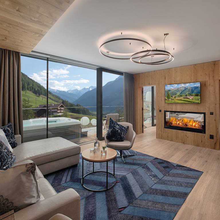 Penthouse Suite im Lunaris in Südtirol